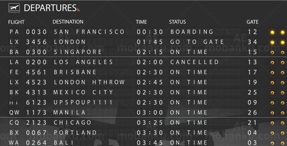 字母翻转拼组效果字幕展示AE模板