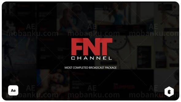 黑色经典栏目包装AE模板