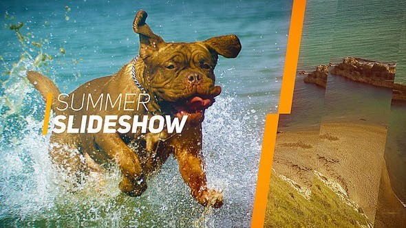 转场效果夏日幻灯片AE模板