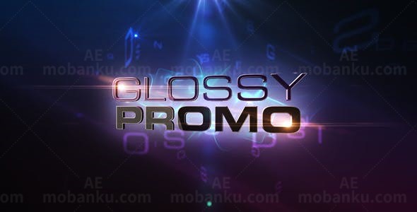 聚光灯粒子光雾闪耀效果标题展示AE模板