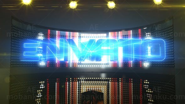 Vj舞动标题展示AE模板