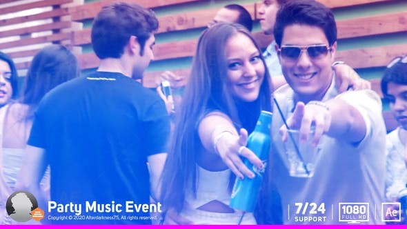 动感音乐聚会宣传片AE模板