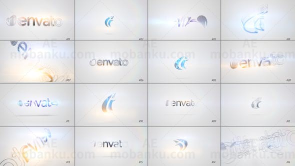 快速简洁标志动画AE模板