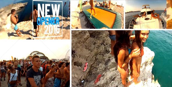 动感夏日片头AE模板