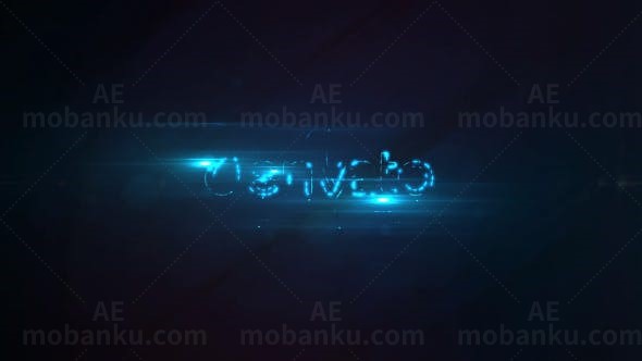 光效动画标志AE模板