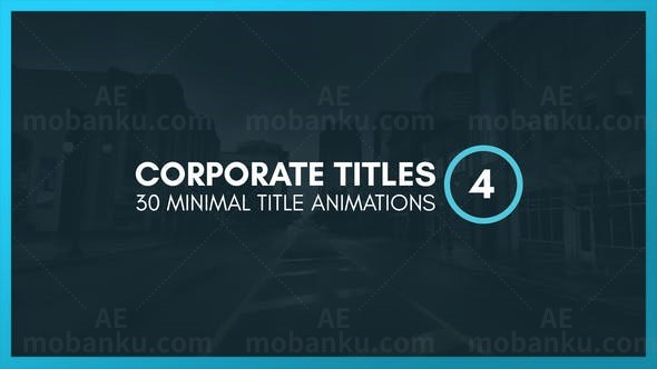 商企风格动画标题AE模板