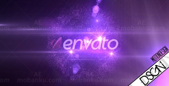 光球爆炸粒子效果揭示标志AE模板