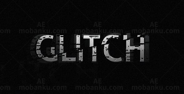 褐色背景光泽标题快速切换AE模板