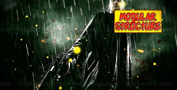 漫画风格故事片头AE模板