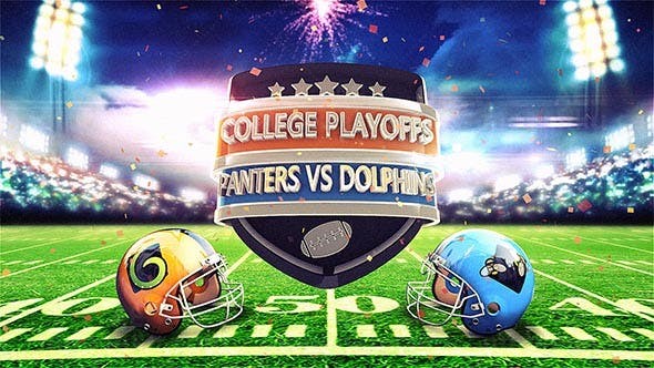 足球联赛栏目包装片头AE模板