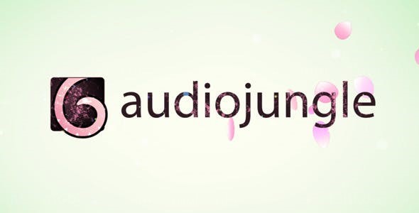 树叶花瓣飘散动画标志AE模板