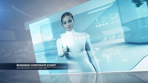 商务公司展示AE模板