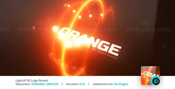 梦幻光环动画标志AE模板