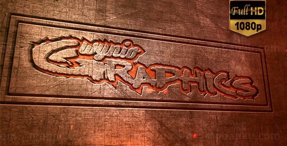 金属发光标志AE模板