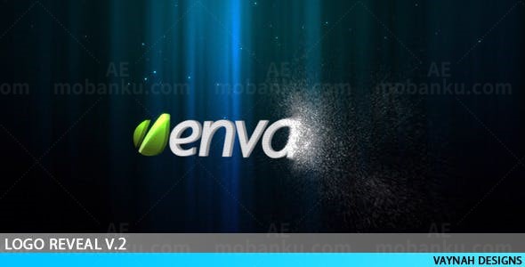 白光粒子特效揭示标志AE模板