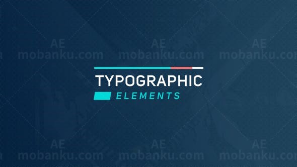 文字线条动画排版AE模板