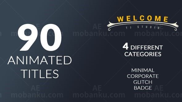 90个标题动画AE模板