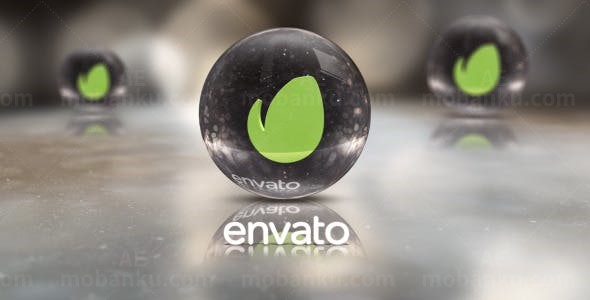 水晶玻璃球视频幻灯片AE模板