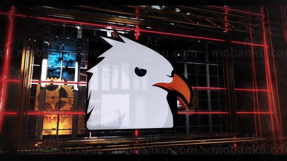 机器标志运动动画AE模板