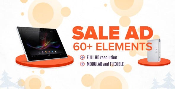 手机平板设备促销展示AE模板