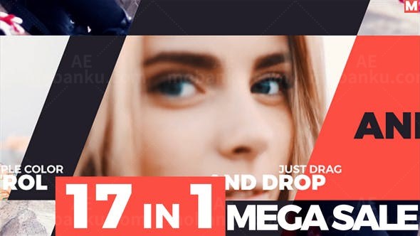 动感多彩片头AE模板