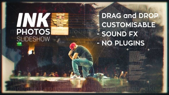 水墨照片幻灯片AE模板