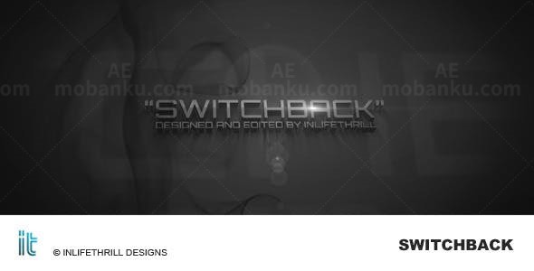 抽象背景三维字母旋转聚集揭示标题AE模板