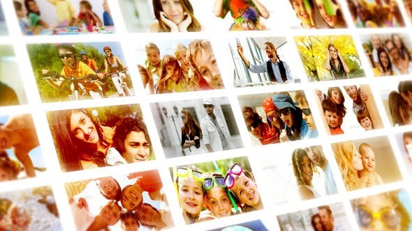 动感照片切换展示AE模板