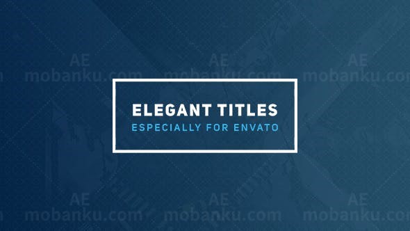 优雅文字标题动画AE模板