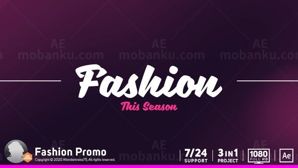 时尚宣传片AE模板