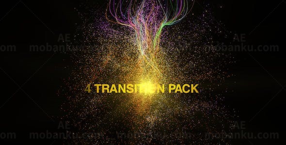 粒优雅子特效转场过渡AE模板