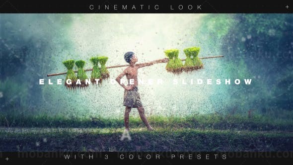 优雅视频幻灯片AE模板