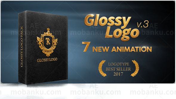 玻璃质感反光标志AE模板