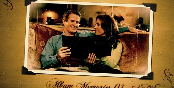 复古素描揭示照片效果展示AE模板