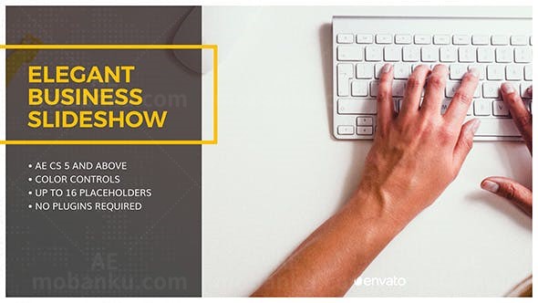 优雅商务视频幻灯片AE模板