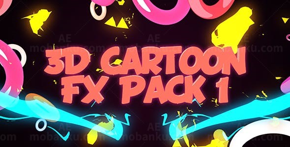 三维卡通特效动画AE模板