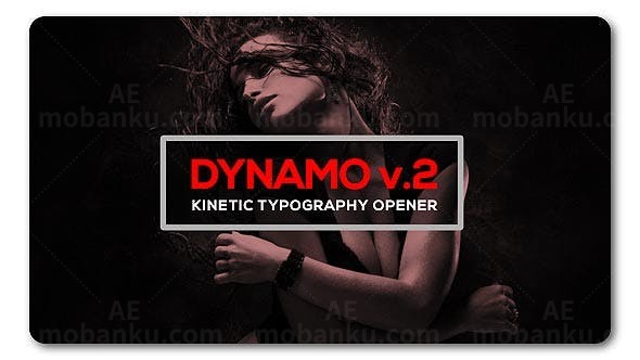 动感图文排版片头AE模板