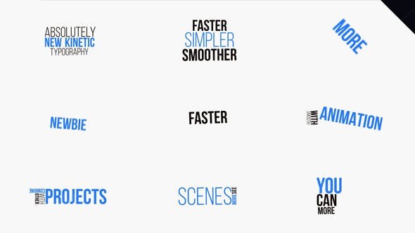动力文字排版展示AE模板