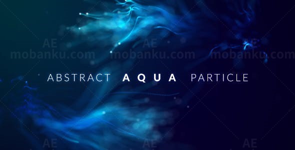 抽象粒子线特效文字展示AE模板