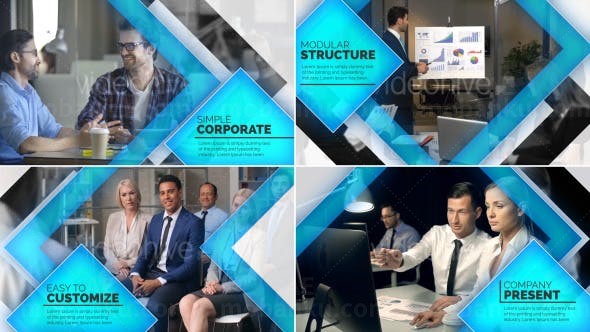 企业介绍发展史视频展示AE模板