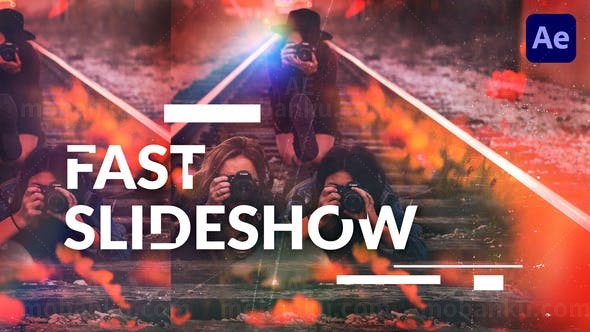 快速切换幻灯片AE模板