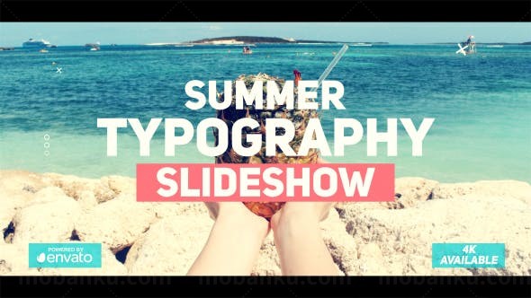 夏日图文幻灯片AE模板