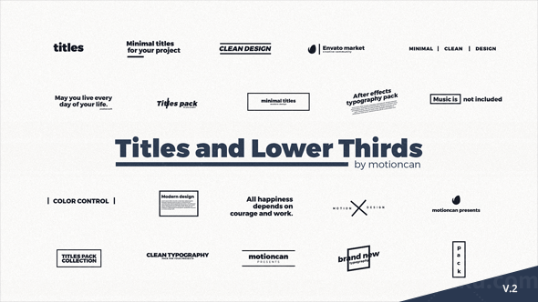 文字标题动画AE模板