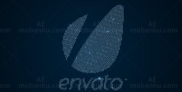 闪光钻石聚集揭示标志展示AE模板