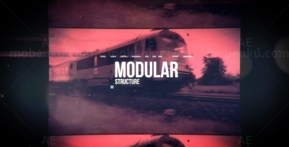 闪烁叠影效果AE模板