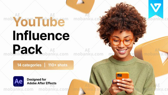 AE脚本-110组网络视频包装文字标题片头排版元素动画工具包 破解版