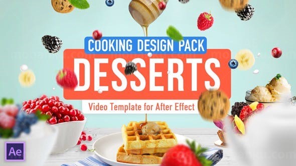 烹饪栏目包装设计AE模板