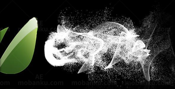 粒子效果揭示光洁标志AE模板