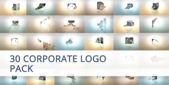 30组企业标志动画包AE模板