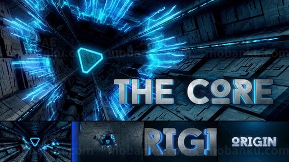 科幻标志展示AE模板